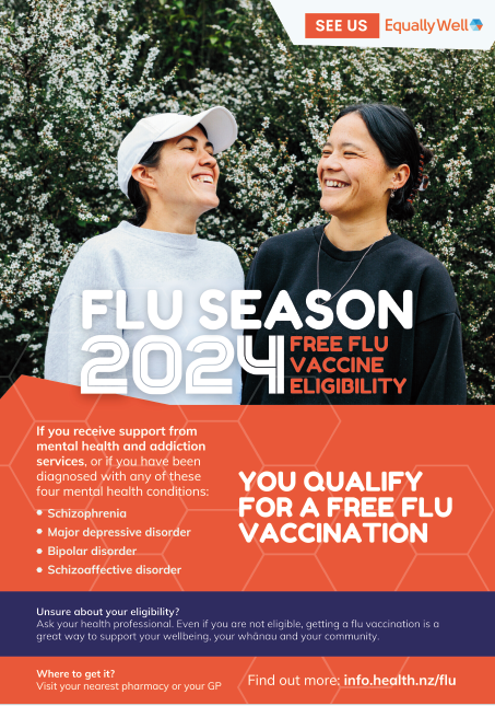 Funded flu vaccination for tāngata whai ora | Equally Well